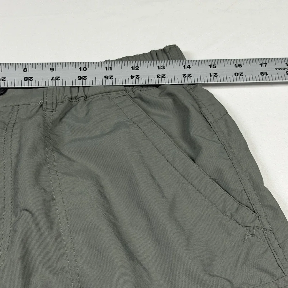 REI Cargo Shorts Gray Nylon Men's Regular Fit Flat Front 9
